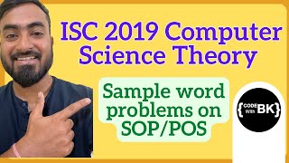 Word Problems on SOPPOS  ISC Computer Science Theory  English [upl. by Spencer183]