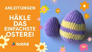 Häkle das Einfachste Osterei 🐰🥚 🌷 Gratis Anleitung [upl. by Anilesor180]