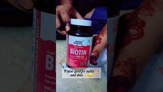 biotin tablets hairgrowth fornail and skin strong hair [upl. by Cyma]