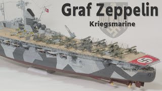 DKM Graf Zeppelin  Kriegsmarine Aircraft Carrier  1350 ship model [upl. by Audrie]