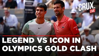 Fan Frenzy Over Epic Tennis Clash  Novak Djokovic Vs Carlos Alcaraz I Paris Olympics  Serbia Spain [upl. by Fridell]