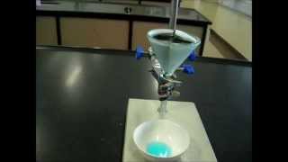 Crystallisation 1  Copper II Oxide and Dilute Sulphuric Acid [upl. by Recor]