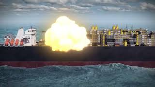 Fire on FPSO [upl. by Ainimreh794]