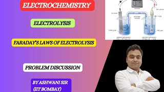 Electrolysis ll Faradays laws of Electrolysis ll Electrochemistry class 12 [upl. by Ayitahs]