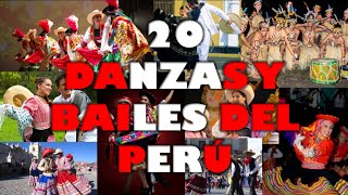 20 DANZAS Y BAILES DEL PERÚ  RECOPILACIÓN [upl. by Mufinella]