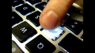 SLOW MOTION How To CleanFixReplace MacBook Aluminium Keyboard [upl. by Llewon]