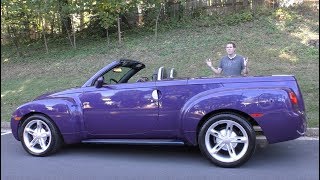 The Chevy SSR Was a Crazy 50000 Retro Convertible Pickup Truck [upl. by Ralfston]