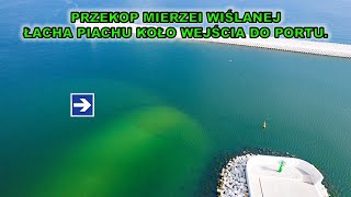 Przekop Mierzei Wiślanejłacha piachu koło wejścia do portu Nowy ŚwiatZadanie dla nowej pogłębiarki [upl. by Tilden]