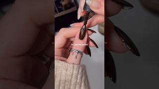 no it’s not 🍂🖤✨nailart holotaco nails nailsathome naildesignfallnails nailpolish academia [upl. by Yrtneg100]