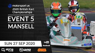 2020 British Kart Championships  IAME Round 3 and Bambino Round 2  LIVE from Mansell Raceway [upl. by Johst694]