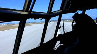 C130 LANDING AT GUANTANAMO BAY CUBA IN High Def [upl. by Teena]