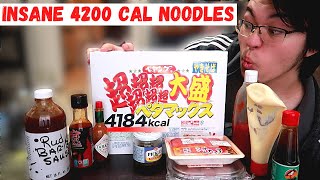 Insane 4000 calorie Yakisoba Challenge FAIL Can Matt Stonie even do this [upl. by Acey]