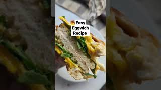 Eggwich Breakfast Sandwich Recipe 🌞 shorts recipes [upl. by Eilrahs]