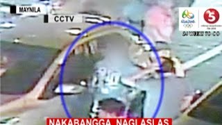 Sapul sa CCTV  Driver na nakabangga naglaslas matapos ang aksidente [upl. by Karin]