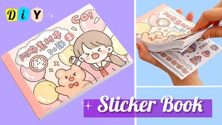 DIY Cute Sticker Book  How to make a sticker book at home  Handmade sticker book [upl. by Rosenberger]