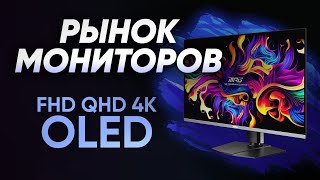 Лучшие FHD QHD 4K мониторы 2024  2K UHD OLED [upl. by Rior]