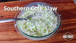 Southern Cole Slaw Recipe  HowToBBQRight [upl. by Schlessinger]