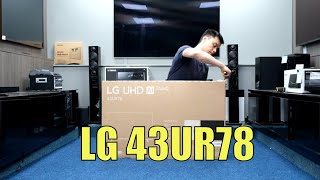 LG 2023 UR78 43quot Unboxing Setup Test and Review with 4K HDR Demo Videos 43UR78 [upl. by Civ]