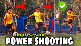 Football Power shooting  improve your shooting  in Bengali • Sarthakbose [upl. by Allemahs]