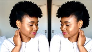 AFRO MOHAWK HAIRSTYLE Tutorial [upl. by Leyla]