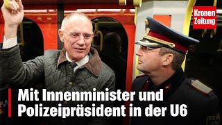 Mit Minister und Polizeipräsident in der U6  kronetv NEWS [upl. by Swagerty931]