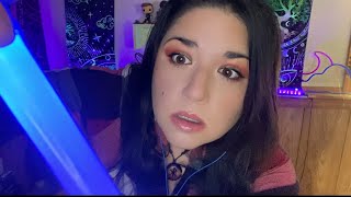 ASMR removing ectoplasm mouth sounds mic brushing sounds light and visual triggers [upl. by Conlan]