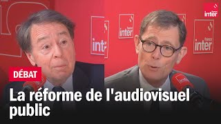 La réforme de laudiovisuel public  JeanNoël Jeanneney x Laurent Lafon [upl. by Adnim439]