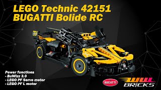 Unleashing the Power Motorizing with LEGO Technic 42151 BUGATTI Bolide [upl. by Enial]