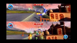 Disney Planes Multiplayer  Air Rallies Race 2 Player Battle WiiWii U3DS Video Game  MertaCeyon [upl. by Repsag]