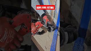 HDPE Pipe Fitting  plumber plumbing diy plumbersworld masterplumbertips hdpe [upl. by Sisson]