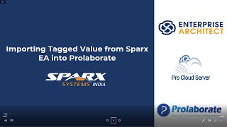 Importing tagged Values from Sparx EA into Prolaborate [upl. by Wachtel]