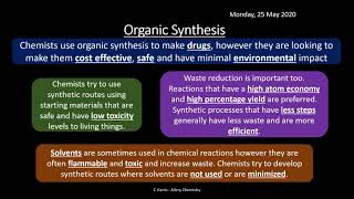 AQA 314 315 amp 316 Organic Synthesis NMR and Chromatography REVISION [upl. by Polinski600]