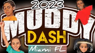 Muddy Dash 2023 Obstacle Course Race in Miami FL Entire Course [upl. by Waiter]