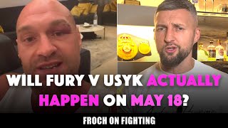 Tyson Fury’s heart is NOT in boxing ANYMORE Froch reacts to Fury v Usyk being rescheduled [upl. by Zavala]