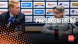 Presskonferens VLH  TIK [upl. by Anelaf]