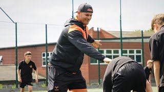 Tigers help Castleford Academy prepare for Champion Schools finals [upl. by Devlen]