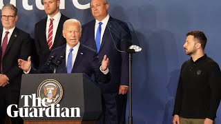 Joe Biden mistakenly refers to Zelenskiy as Putin before correcting himself [upl. by Airaet]