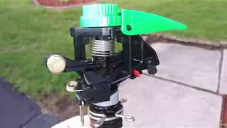 RAIN BIRD P5R Impact Sprinkler w5 Nozzles Performance Test [upl. by Rust496]