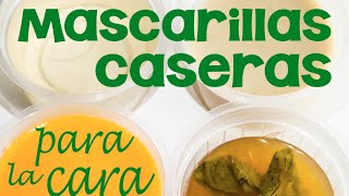 6 mascarillas caseras para la belleza de la piel de la cara según tu tipo de cutis [upl. by Anaderol]