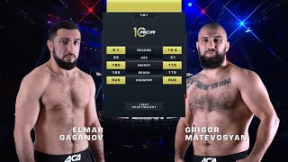 Эльмар Гасанов vs Григор Матевосян  Elmar Gasanov vs Grigor Matevosyan  ACA 181 [upl. by Dnaltiac]