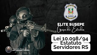 Aula Estatuto Servidor RS  Concurso SUSEPE  Polícia Penal 2022 [upl. by Robin]