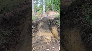 Mtb trails jumps and repairs 440 bike park bike trailbuilding [upl. by Garap]