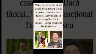 Mama Geta a stârnit un val de critici cu mesajul trimis… Cum a reacționat Daniela Sterp Iliescu🥺💚 [upl. by Jacinthe344]