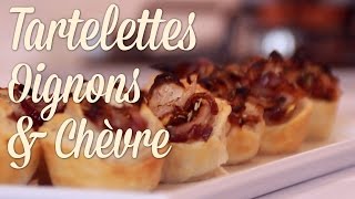 Mini Tartelettes Chèvre amp Oignons Caramélisés  Claras Kitchenette  Episode 51 [upl. by Yrtnej]