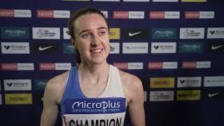 Laura Muir chats after 3000m gold at British Indoors 2024 [upl. by Nivets]