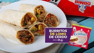 Burritos de lomo de cerdo con Tortillinas Bimbo  Resuelve en Familia Resuelve con Bimbo [upl. by Rhines761]