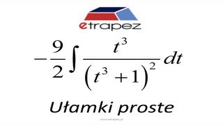 Rozkład na ułamki proste w całce nieoznaczonej wymiernej [upl. by Notsew946]