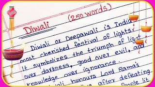 🪔 Diwali Essay in English  Essay on Diwali  Diwali Essay 250 Words  My Favourite Festival Diwali [upl. by Narud]