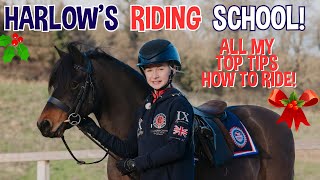 HARLOWS RIDING SCHOOL TOP TIPS HOW TO HORSE RIDE [upl. by Rame590]