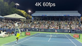 Frances Tiafoe vs Andrey Rublev court level view FULL MATCH [upl. by Asilav]